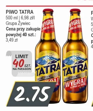 Piwo Tatra promocja w Słoneczko