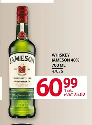 Whiskey Jameson promocja w Selgros