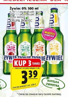 Piwo bezalkoholowe Żywiec 0% Mięta promocja w Prim Market