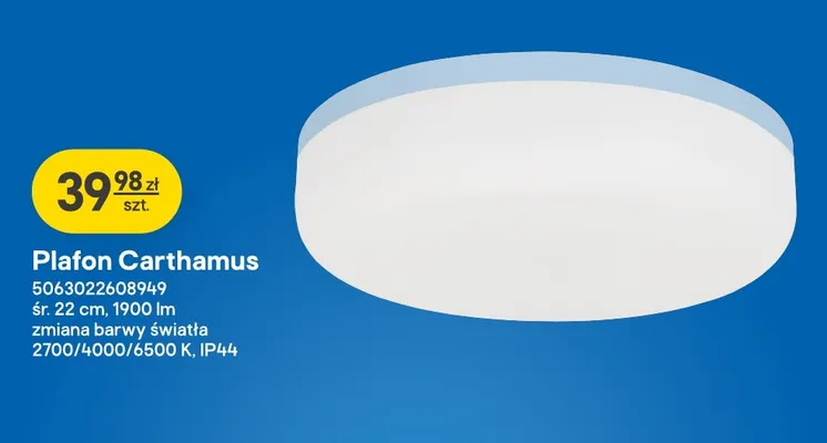 Plafon Carthamus promocja w Castorama