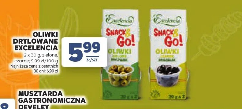 Oliwki drylowane zielone Excelencia promocja w Stokrotka