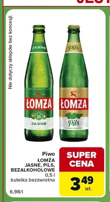Piwo Łomża Pils promocja w Carrefour Express