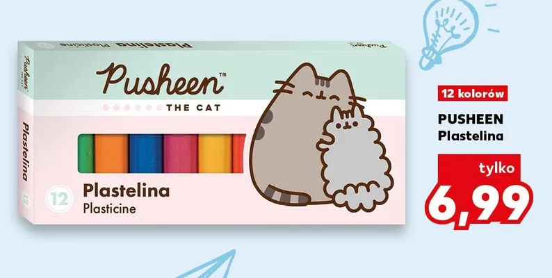 Plastelina Pusheen 12 kolorów promocja w Kaufland