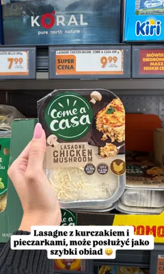 Lasagne z kurczakiem i pieczarkami Come a Casa promocja w Biedronka