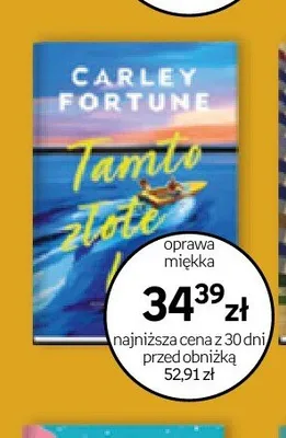 Książka Tamto złote lato Carley Fortune promocja w Empik