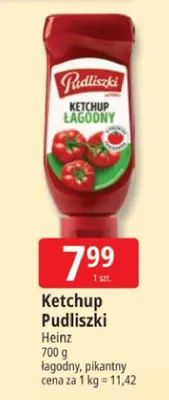 Ketchup łagodny pikantny promocja w Leclerc