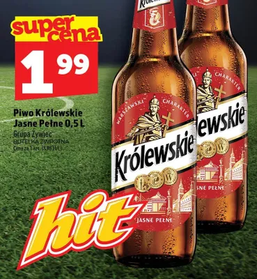 Piwo Królewskie Jasne Pełne promocja w TOPAZ