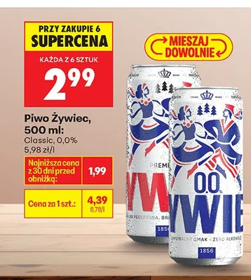 Piwo Żywiec Classic promocja w Biedronka