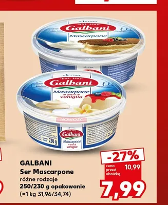 Ser Mascarpone vaniglia Galbani promocja w Kaufland