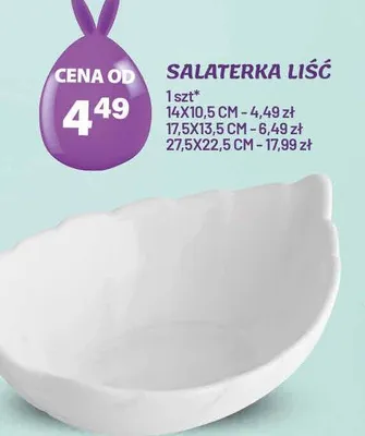 Salaterka liść 27.5x22.5cm promocja w Arhelan