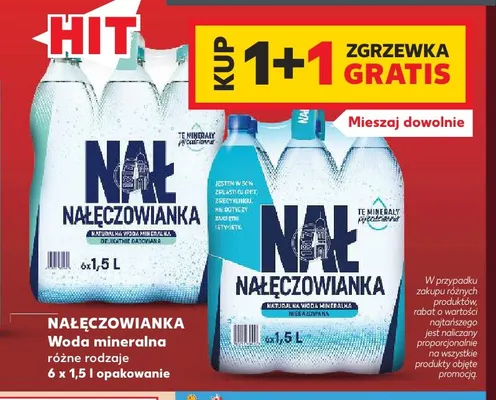 Woda mineralna Nałęczowianka 6-pak promocja w Kaufland