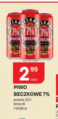 Piwo Beczkowe 7% promocja w Chorten