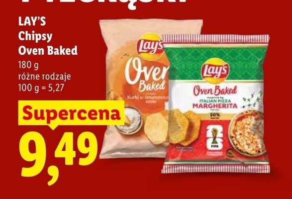 Chipsy Oven Baked Italian Pizza Margherita Lay's promocja w Lidl