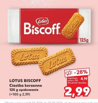 Ciastka korzenne Lotus Biscoff promocja w Kaufland