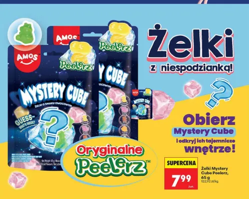 Żelki Mystery Cube Peelerz Amos promocja w Biedronka
