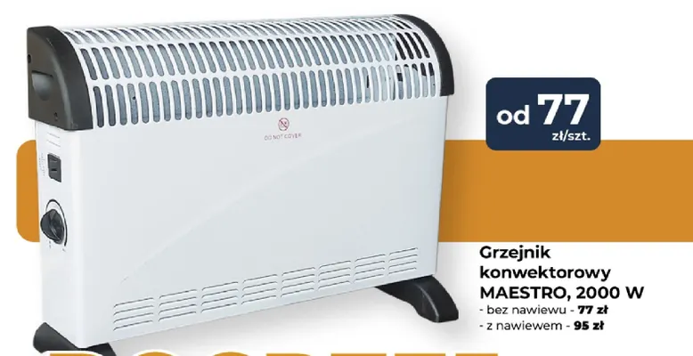 Grzejnik konwektorowy Maestro z nawiewem promocja w PSB Mrówka