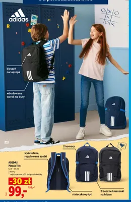 Plecak Adidas Tiro promocja w Lidl