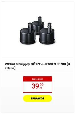 Wkład filtrujący GÖTZE & JENSEN FB700 3-pak promocja w Media Expert