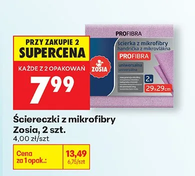 Ściereczki z mikrofibry promocja w Biedronka