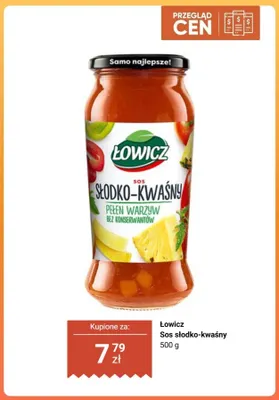 Sos słodko-kwaśny Łowicz promocja w Biedronka