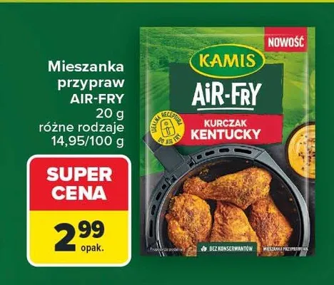 Mieszanka przypraw Air-Fry Kurczak Kentucky Kamis promocja w Carrefour