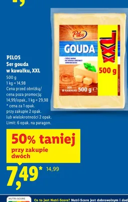 Ser gouda w kawałku, XXL promocja w Lidl