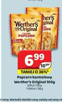 Popcorn karmelowy Werther's Original promocja w Delfin