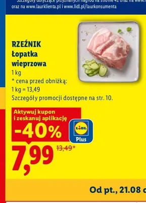 Łopatka wieprzowa Rzeźnik promocja w Lidl