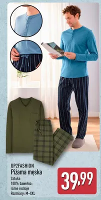 Piżama męska UP2FASHION 100% bawełna różne rodzaje promocja w Aldi