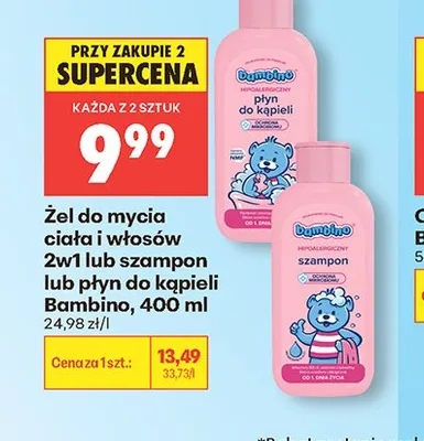 Płyn do kąpieli Bambino promocja w Biedronka