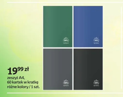 Zeszyt A4 60 kartek w kratkę promocja w Empik