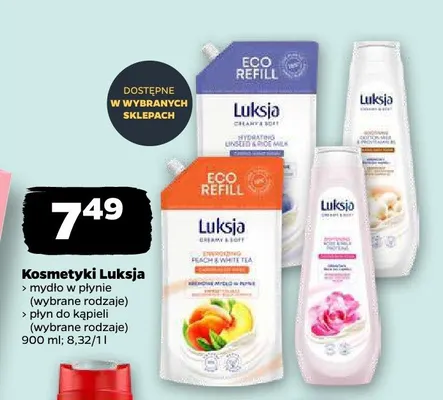 Mydło w płynie Luksja Cotton Milk & Provitamin B5 promocja w Netto