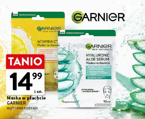 Maska na tkaninie Garnier Skin Naturals Witamina C promocja w Intermarche