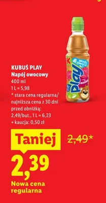 Napój owocowy Kubuś Play promocja w Lidl