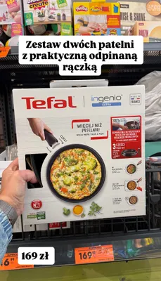 Zestaw dwóch patelni z praktyczną odpinaną rączką Ingenio Extra promocja w Biedronka