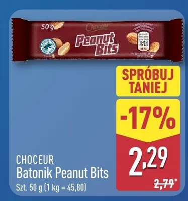 Batonik Peanut Bits promocja w Aldi