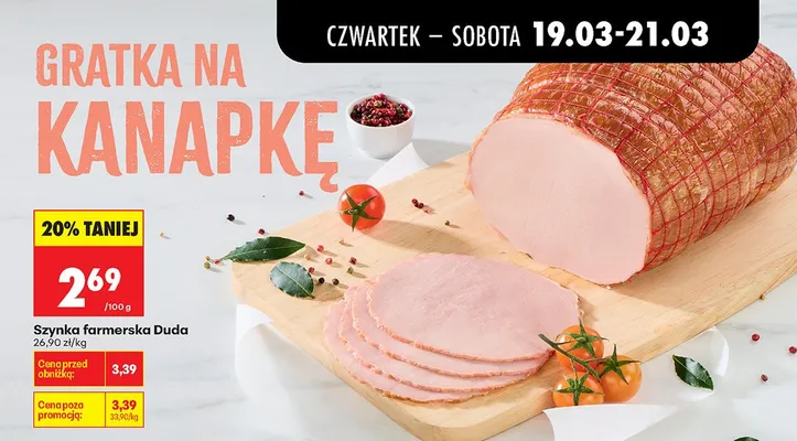 Szynka farmerska promocja w Biedronka