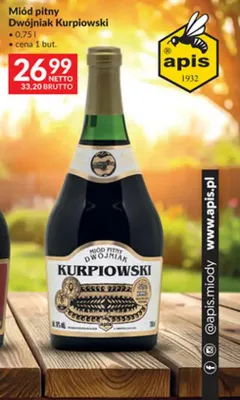 Miód pitny Dwójniak Kurpiowski promocja w Makro