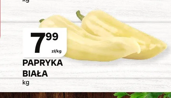 Papryka biała promocja w Chorten
