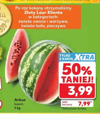 Arbuz luzem promocja w Kaufland