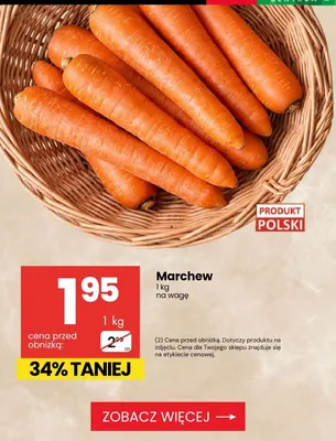 Marchew promocja w Delikatesy Centrum