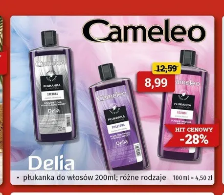 Płukanka do włosów Delia Cameleo Srebrna promocja w Drogeria Kosmyk