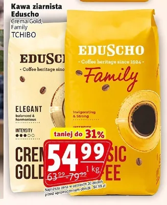 Kawa ziarnista Eduscho Crema Gold promocja w Prim Market