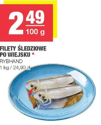 Filety śledziowe po wiejsku Rybhand promocja w SPAR