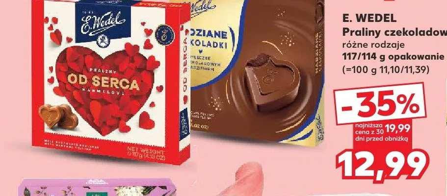 Praliny czekoladowe Od Serca Karmelove promocja w Kaufland