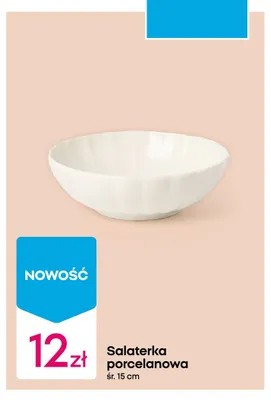 Salaterka porcelanowa 15 cm promocja w Pepco