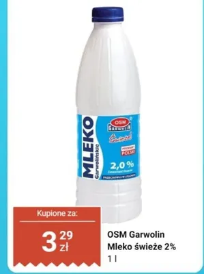 Mleko świeże 2% promocja w Dino