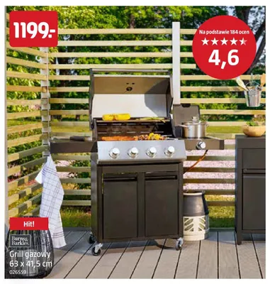 Grill gazowy Burns & Barkles promocja w Jula