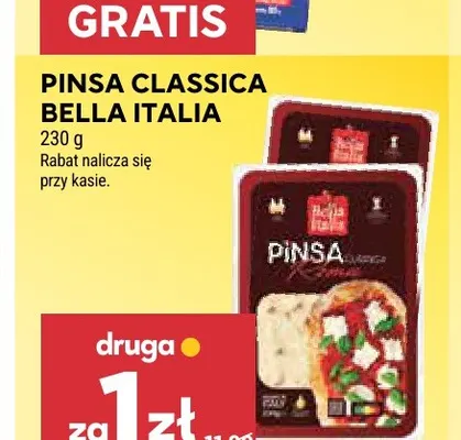 Pinsa Classica Bella Italia promocja w Stokrotka