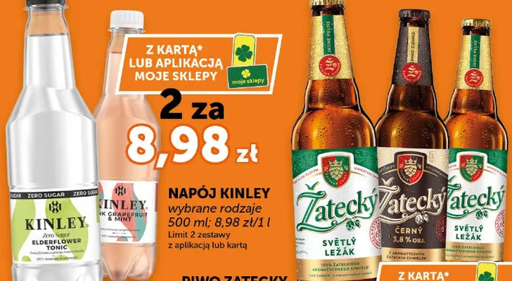 Napój Kinley wybrane rodzaje promocja w ABC